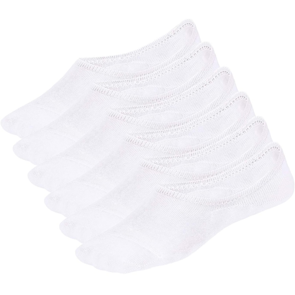 No Show Liner Socks Women Size 7-10 Low cut Invisible Cotton Non Slip Grips